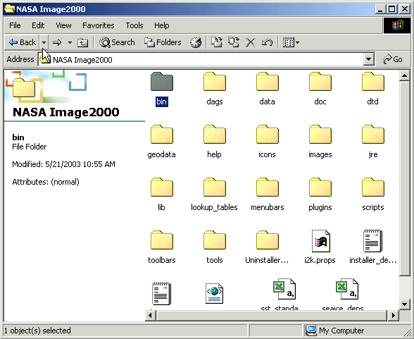 i2k folder window