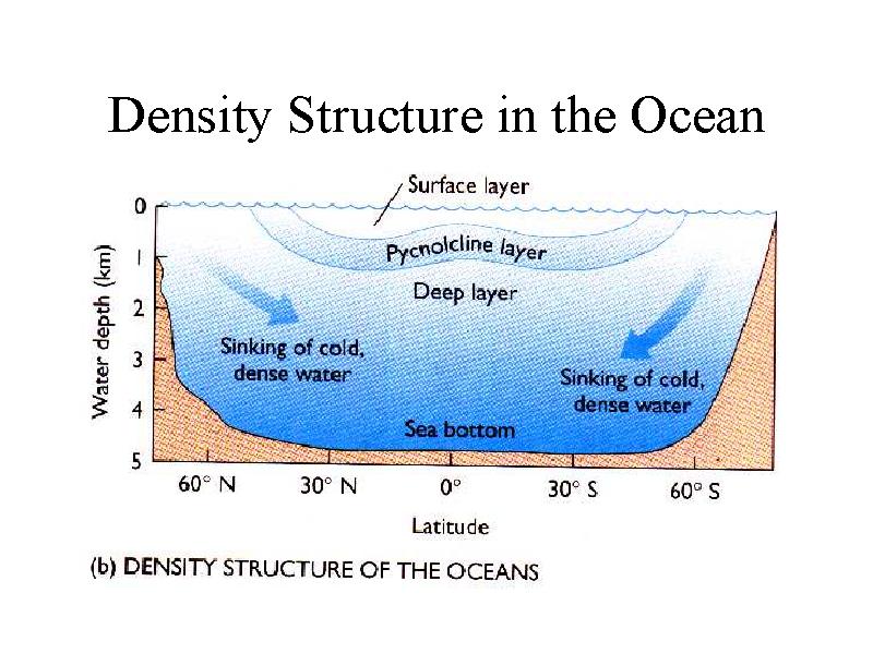 density of ocean water